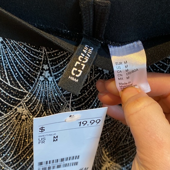 🆕 NWT H&M Sparkly A Line Skirt - Picture 6 of 6